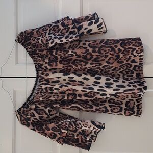 Animal print top by Angel